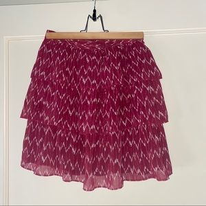 gap bouncy pink with white design skirt NWOT